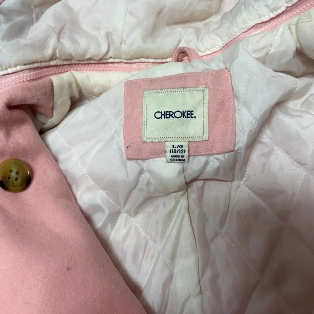 Pink Coat‎ with Faux Hooded Fur